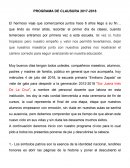 Programa de clausura escolar