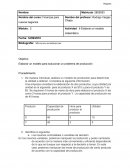 Actividad: 6 Elaborar un modelo matemático