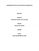 Resolución efectiva: foro y entrega . Gestión del conflicto