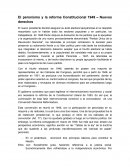 Peronismo y reforma constitucional