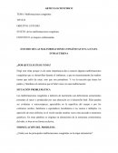 MALFORMACIONES CONGENITAS