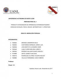 PRODUCTO INTEGRADOR DE APRENDIZAJE INTERDISCIPLINARIO: CIENCIAS SOCIALES, FISICA, INGLÉS, MATEMÁTICAS Y LITERATURA. Página 1