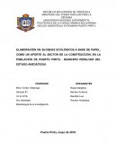 ELABORACIÓN DE BLOQUES ECOLÓGICOS A BASE DE PAPEL