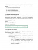 FACTORES QUE CONSTITUYEN LA BASE PARA LA DETERMINACIÓN DEL PRESUPUESTO DE VENTAS