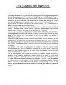 Ensayo de los juegos del hambre