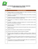 Actividades realizadas Dirección general