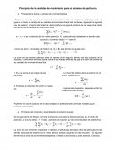 Principios de la cantidad de movimiento para un sistema de partículas