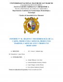 INFORME N° 10. HIGIENE Y MICROBIOLOGÍA DE LA CARNE, PRODUCTOS CÁRNICOS, PRODUCTOS MARINOS, CARNE DE AVES Y PRODUCTO DERIVADOS