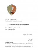 La educación y la dictadura militar