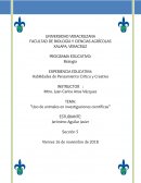 Uso de animales en investigaciones científicas
