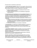 Principios básicos compartidos por teorías de aprendizaje