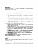 Productividad y Calidad