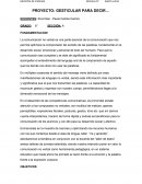 PROYECTO: GESTICULAR PARA DECIR...