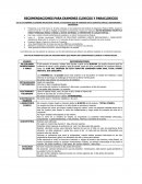 RECOMENDACIONES PARA EXAMENES CLINICOS Y PARACLINICOS