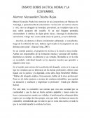 ENSAYO SOBRE LA ETICA, MORAL Y LA COSTUMBRE