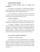 Primera Entrevista a la psicóloga