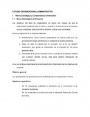 ESTUDIO ORGANIZACIONAL ADMINISTRATIVO