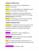 UNIDADES GRAMATICALES