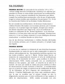 Silogismo. PREMISA MAYOR