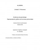 Evidencia de aprendizaje. Representación gráfica de funciones polinomiales