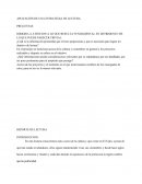 APLICACIÓN DE UNA ESTRATEGIA DE LECTURA