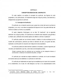 CONCEPTOS BÁSICOS DEL USUFRUCTO. Página 1