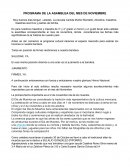 PROGRAMA DE LA ASAMBLEA DEL MES DE NOVIEMBRE