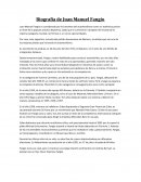 Biografía de Juan Manuel Fangio