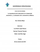La importancia de la educación en el desarrollo económico
