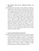 ¿Qué diferencia existe entre las instituciones formales y las informales?