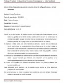 Informe del análisis de los datos de la entrevista el test de la figura humana y del test de Bender