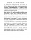 FINANZAS PÚBLICAS Y LA FUNCIÓN DEL ESTADO