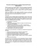 Escuelas de administración científica: Escuela del proceso administrativo