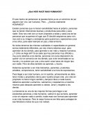 Que nos hace mas humanos