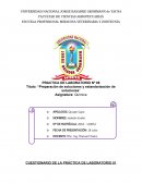 Preparación de soluciones y estandarización de soluciones. Cuestionario de la práctica