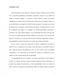 JUSTICIA PARA ADOLESCENTES. Página 1