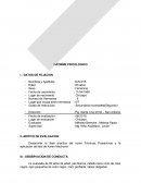 INFORME PSICOLOGICO Técnicas Proyectivas y la aplicación del test de Karen Machover