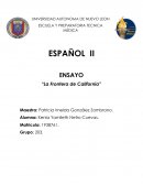 Ensayo “La frontera de California”