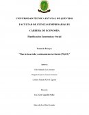 Plan de desarrollo y ordenamiento territorial (PDyOT)