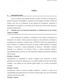 SYLLABUS. Objetivos de Desarrollo Sostenible (ODS)