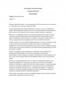 Comunicación Social Epistemología