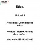 Actividad: Definiendo la ética