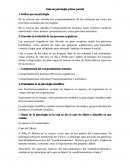 Guía de psicología primer parcial