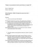 Trabajo “Las escuelas de teoría económica en el siglo XXI”