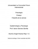 Filosofía de la ciencia Epistemología y Psicología