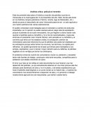 Análisis crítico: película el reventón