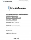 GESTION HOSPITALARIA TRABAJO PRACTICO N°: “2”