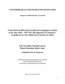 Cómo afecta la diferencia de edad de los jugadores nacidos en los años 1994 – 1997 del Club Deportivo El Nacional y el equipo de la Universidad San Francisco de Quito