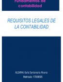 Requisitos legales de la contabilidad