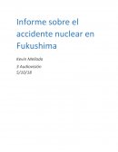 Informe sobre el accidente nuclear en Fukushima